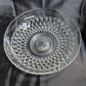 Vintage Indiana Glass Diamond Point Salad Serving Bowl